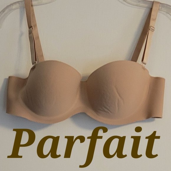 Parfait Berry Perry nude-bare strapless padded bra. Sz: 34C - Picture 2 of 7